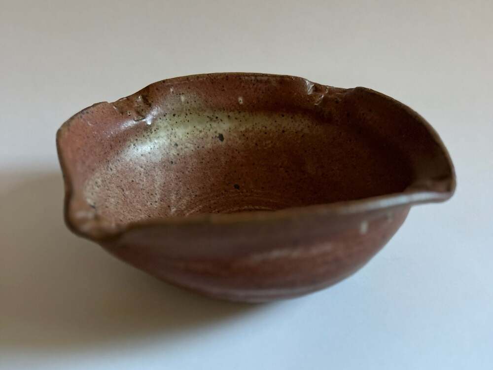 Rosemary Garrison Handmade Studio Pottery Ceramic Bowl with Iron Glaze